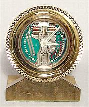 Accutron Space Brass Mini Clock Stock# 802c